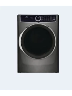 Electrolux - 8.0 Cu. Ft. Stackable Electric Dryer with Steam and Balanced Dry - Titanium