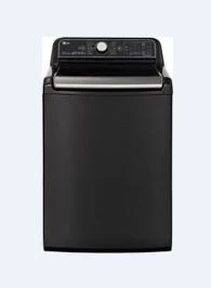 LG - 5.5 Cu. Ft. High-Efficiency Smart Top Load Washer with Steam and TurboWash3D Technology - Black Steel