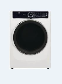 Electrolux - 8.0 Cu. Ft. Stackable Electric Dryer with Steam and Balanced Dry - White