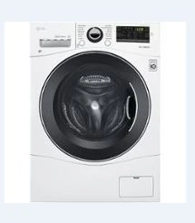 LG - 2.2 Cu. Ft. High-Efficiency Compact Front-Load Washer with 6Motion Technology - White