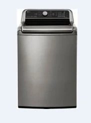 LG - 5.0 Cu. Ft. High-Efficiency Smart Top Load Washer with TurboWash3D Technology - Graphite Steel
