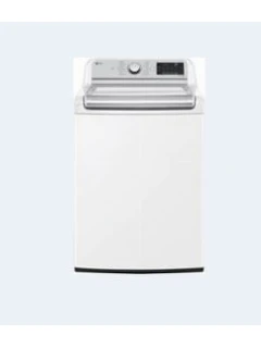LG - 5.5 Cu. Ft. High-Efficiency Smart Top Load Washer with Steam and TurboWash3D Technology - White