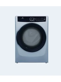 Electrolux - 8.0 Cu. Ft. Electric Dryer with Steam and Instant Refresh - Glacier Blue
