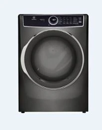 Electrolux - 8.0 Cu. Ft. Stackable Electric Dryer with Steam and LuxCare Dry System - Titanium