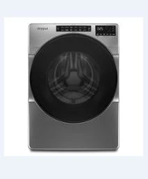 Whirlpool - 4.5 Cu. Ft. High-Efficiency Stackable Front Load Washer with Steam and Tumble Fresh - Chrome Shadow