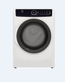 Electrolux - 8.0 Cu. Ft. Stackable Gas Dryer with Steam - White