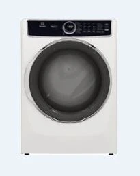 Electrolux - 8.0 Cu. Ft. Stackable Electric Dryer with Steam and LuxCare Dry System - White