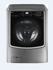 LG - 5.2 Cu. Ft. High-Efficiency Smart Front Load Washer with Steam and TurboWash Technology - Graphite Steel