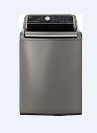 LG - 5.5 Cu. Ft. High-Efficiency Smart Top Load Washer with TurboWash3D Technology - Graphite Steel